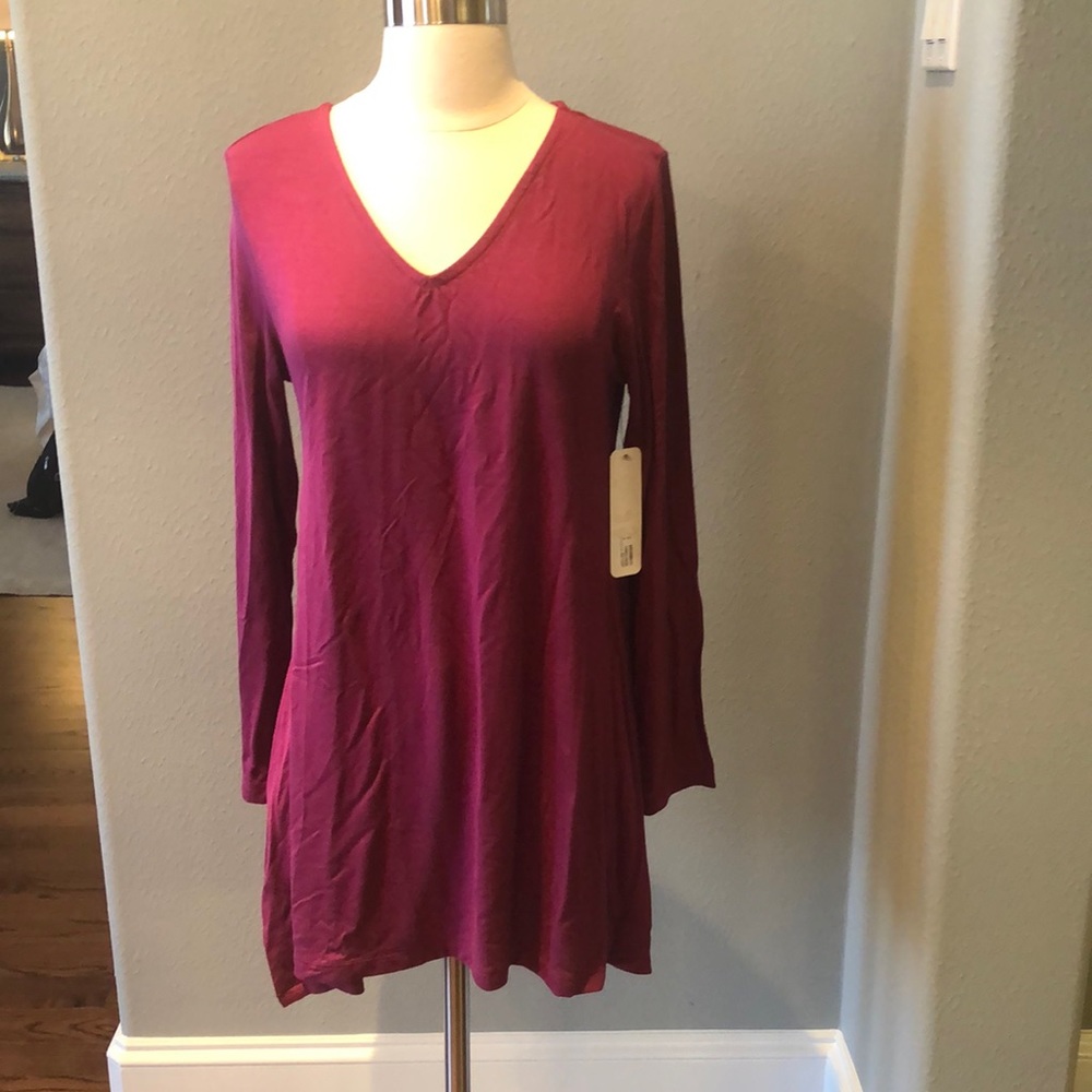 Soft Surroundings Tahira V-neck long sleeve tunic